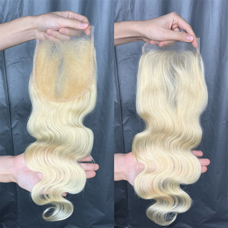 #613 Transparent Lace Closure Virgin Hair Body Wave Lace Frontal Closure - 图片 2